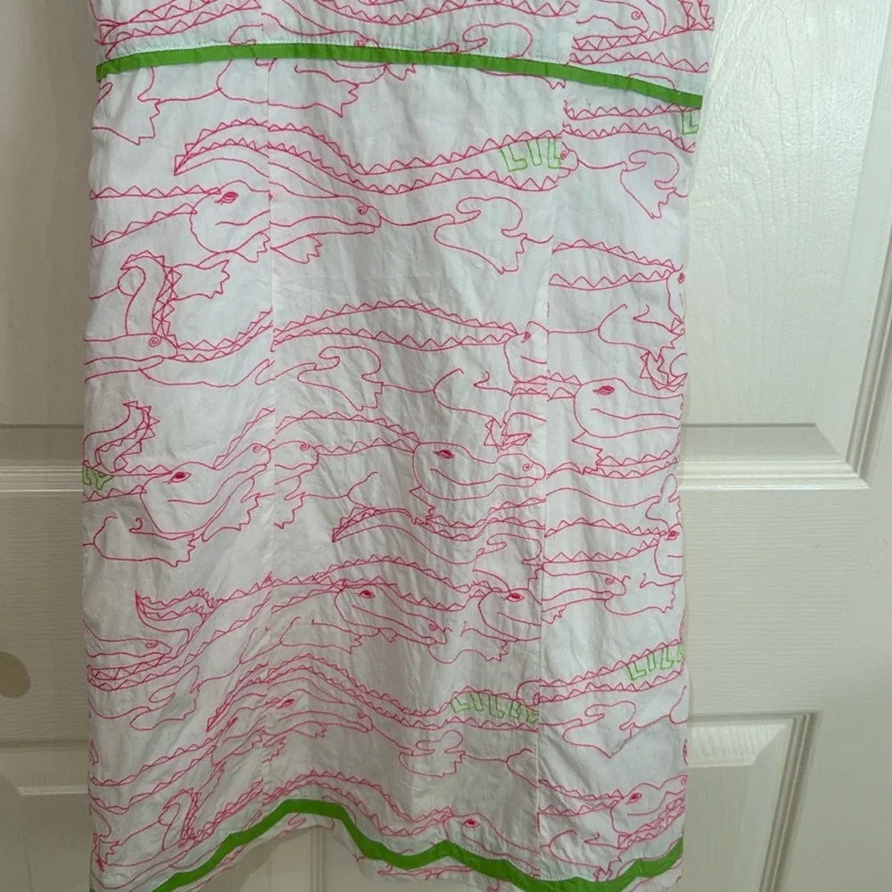 Lilly Pulitzer Pink and Green Kids summer ☀️💖🌴Casual Dress - Picture 7 of 7